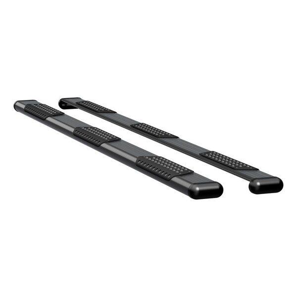 O-MEGA II 6IN OVAL STEPS BLACK TEXTURED POWDER COAT